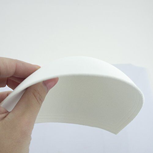 Bra cups shown in a sewing project for bra making.