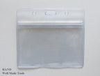 Pack of 50 clear card holders for exhibitions and events