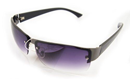 Unisex sunglasses with black and gunmetal grey frame