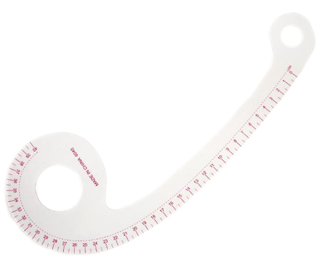 Multi purpose 6 shape pattern ruler measuring 40cm