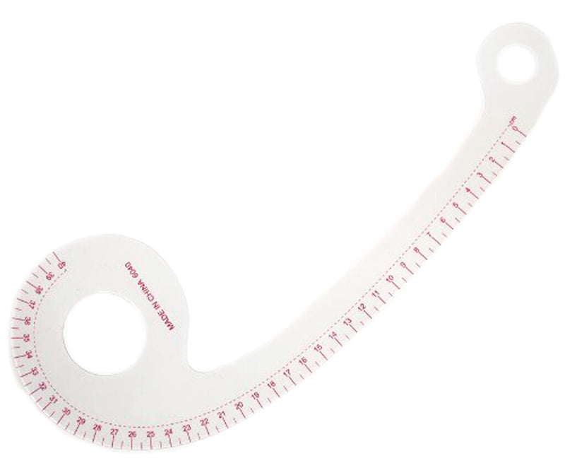 Multi purpose 6 shape pattern ruler measuring 40cm