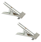 Two 17cm sprung fabric clamps on a white background.
