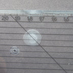 Side view of the ruler highlighting its length and design.