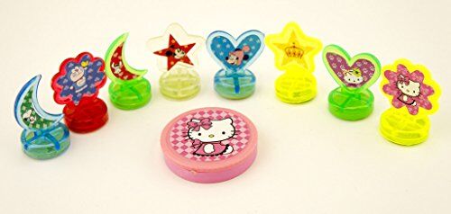 Hello Kitty ink pad included with the stamp set.