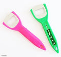 Two lightweight plastic corkscrews and bottle openers in assorted colours.