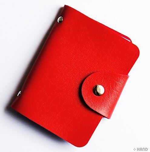 Two faux leather wallets displayed side by side