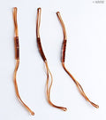 Pack of 1000 brown stretchy hangtag strings for garments.