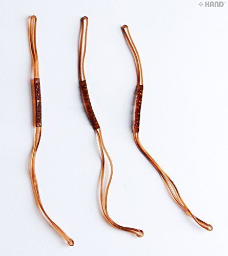 Pack of 1000 brown stretchy hangtag strings for garments.
