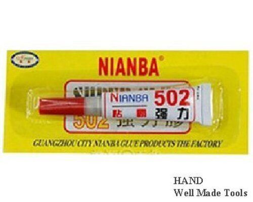 Pack of 4 tubes of Instant Stick Super Glue displayed on a table.