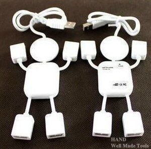 Side view of the 4-Port USB Hub showing compact design