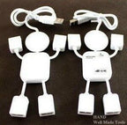 Side view of the 4-Port USB Hub showing compact design