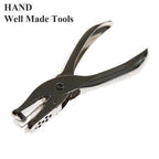 Close-up of the single hole punch mechanism