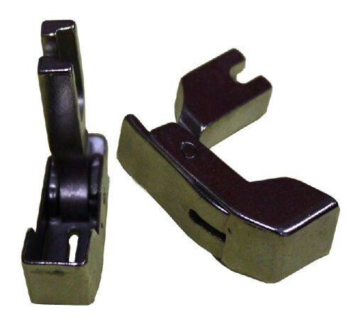 Close-up of the cotton sewing foot attached to a sewing machine