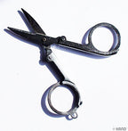 Both sizes of scissors in a travel-friendly case