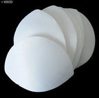 White Comfortable Replacement Bra Pads/Inserts Assorted Sizes - 3 Pairs (Size M)