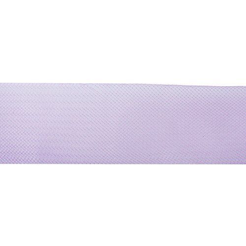Pink nylon crin trim cut to size for crafting.