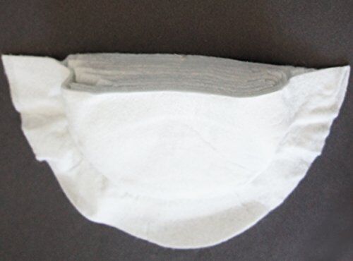 Style 002 Extra Thick Wadded Shoulder Pads 35-40mm Thickness, White 2 Pairs