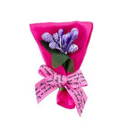 H1000 Bright Pink Pretty Ribbon Decorative Bow and Berry Bouquet Fabric Embellishment Trims - Pack of 5