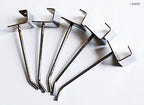 10cm Slatwall Euro Hooks - Arm Retail Shop Display - pack of 5 (SRM04)