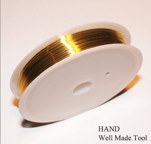 A Roll of Fine Bead Craft Gold Wire, Size 0.3mm