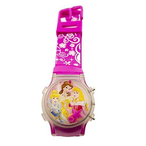 Children's digital watch with Disney Princess flip-face design.