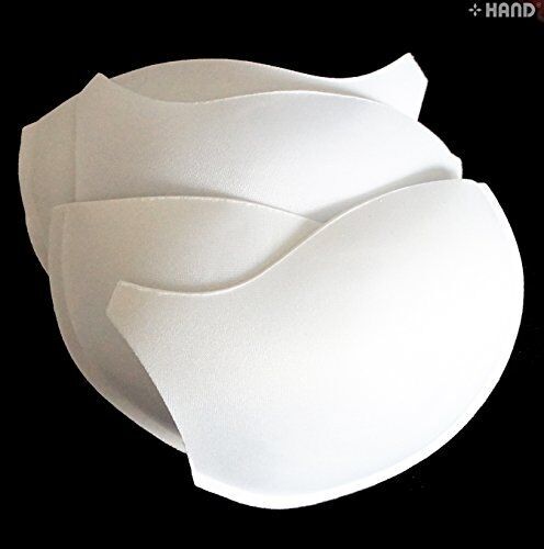 Bra cup pads in use within a bra design