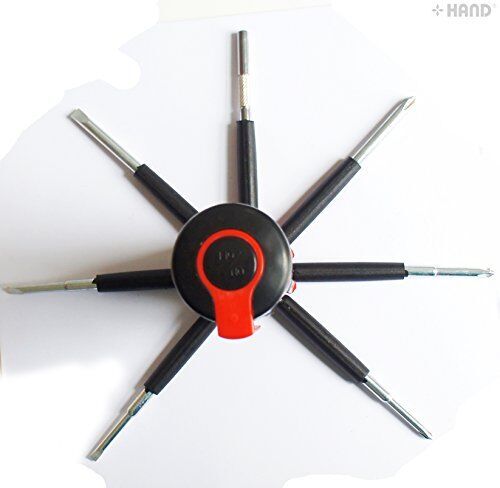 Screwdriver in use for a household repair task