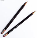 Two wooden large strokes Sumi brushes for calligraphy