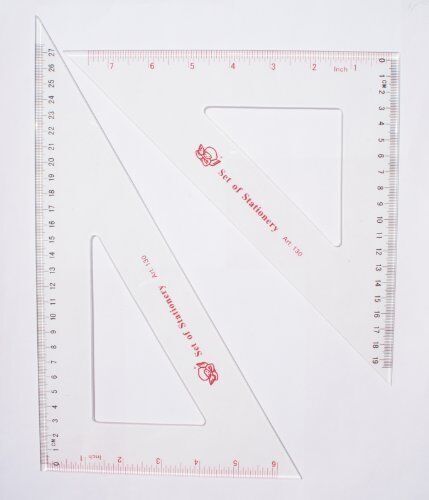 27cm triangle ruler for accurate measurements in crafts