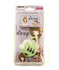 Clover 3 digit combination padlock in pastel green