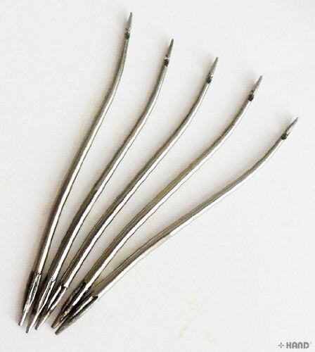 Professional Shoe, leather, Canvas, Tent, Awning, Sails Repairing Needles 8cm - pack of 5 (curved)