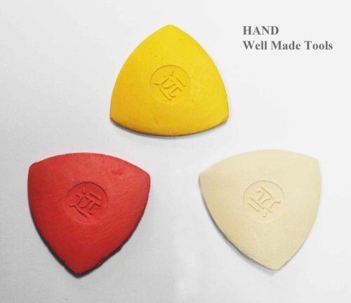 Assorted colours of 20 pieces of tailors chalk displayed together.