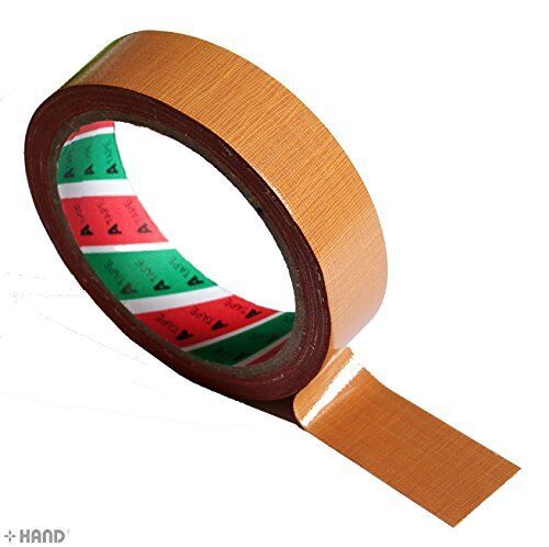 Pack of two strong brown packing cloth tapes, 25mm wide each.
