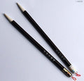 Set of 2 wooden large strokes sumi brushes for calligraphy