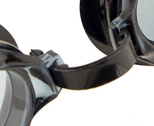 YG-7008 Black Swimming Goggles - Ergonomic Design with 100% U.V. Protection and Anti-Fog Coating