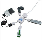 USB Hub connected to a laptop with devices attached