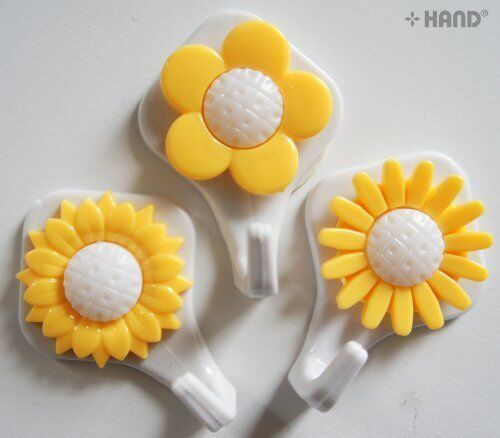 Side view of sunflower hooks showcasing their design