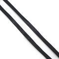 Close-up of the 5mm black PU trim showing texture