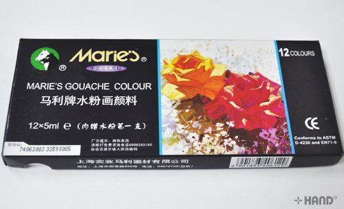 Packaging of Marie's Gouache Paints Set of 18