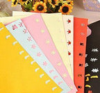 Craft paper punched into a clover shape on a craft mat