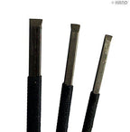 Double Ended Wood Carving Hobby Craft Woodcut All Metal Tool/Chisels - Set of 3 Assorted Sizes