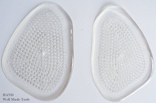 Insoles placed inside a stylish pair of high heels