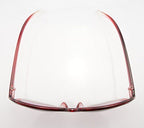 15827 Ladies Fashion Sunglasses - Large Frame - Width at Temples 139 mm - 100% UV400 Protection - Red Frame and Lenses