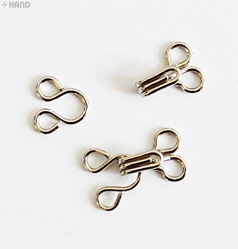 Sewing notions including steel hooks and eyes fasteners