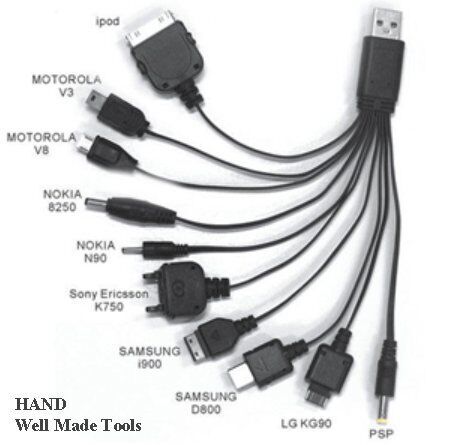 All newest ports displayed on the Multi Port USB Charger.