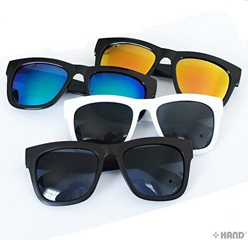 Close-up of the dark tinted lenses of the retro sunglasses.
