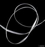 20m Black/White Ribbon - Assorted Styles (FW02 5mm White Sattin)