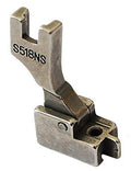 Invisible zip foot with guide for sewing machines