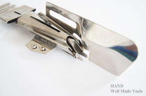 Cover stitch machine binding making foot, 7.5mm width.
