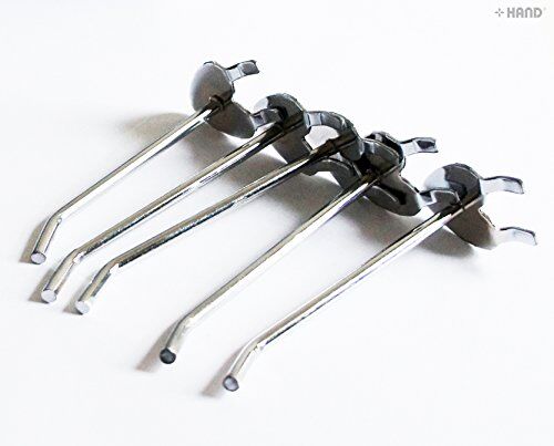20cm Slatwall Euro Hooks Arm Retail Shop Display - pack of 5 (SRM12 Heart Shape Backplate)